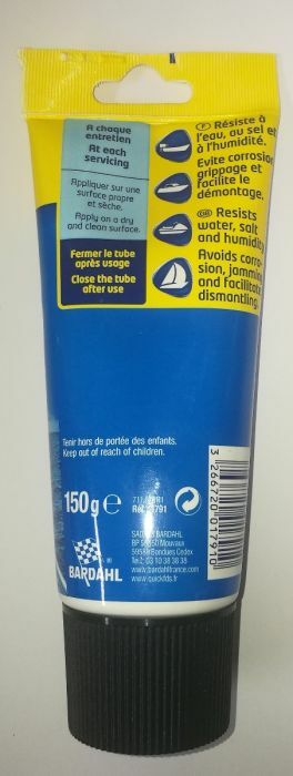 Commander Graisse Marine Universel, biodégradable, tube 150gr