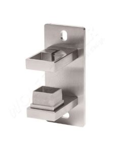 Platine de fixation pour tube 40x40 inox 304 brossé