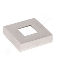 Cache platine pour tube 40x40 inox 316 brossé